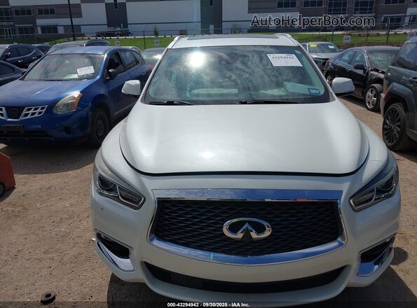 5N1DL0MN4LC511563 2020 INFINITI QX60 White Vista frontal