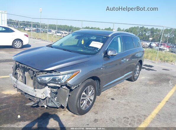5N1DL0MN6LC537548 2020 INFINITI QX60 Gray წინა მარცხენა ხედი სამი მეოთხედიდან