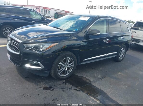 5N1DL0MN8LC533646 2020 INFINITI QX60 Black Առջևի ձախ երեք քառորդ տեսարան