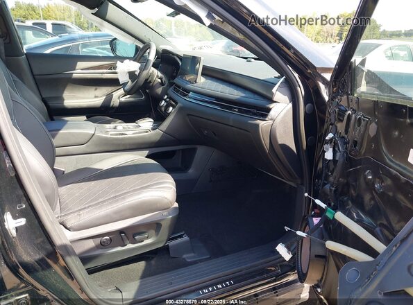 5N1DL1HU6PC352171 2023 INFINITI QX60 Black Вид салону спереду