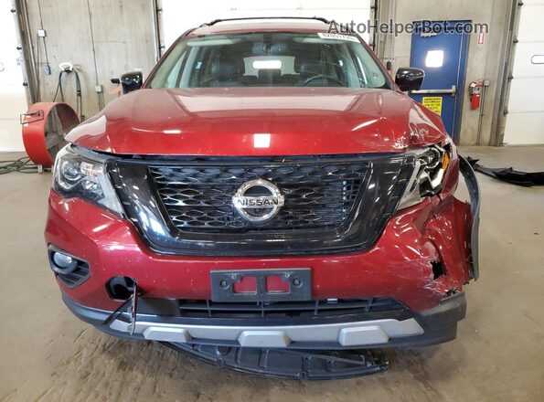 5N1DR2CM4LC619345 2020 NISSAN PATHFINDER Burgundy წინა ხედი