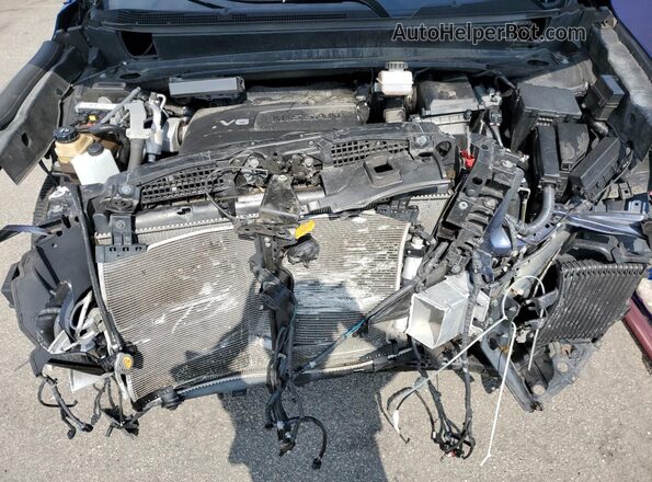 5N1DR2CMXLC638675 2020 NISSAN PATHFINDER Blue Engine compartment view
