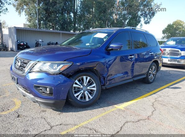 5N1DR2CN5LC588485 2020 NISSAN PATHFINDER Blue წინა მარცხენა ხედი სამი მეოთხედიდან