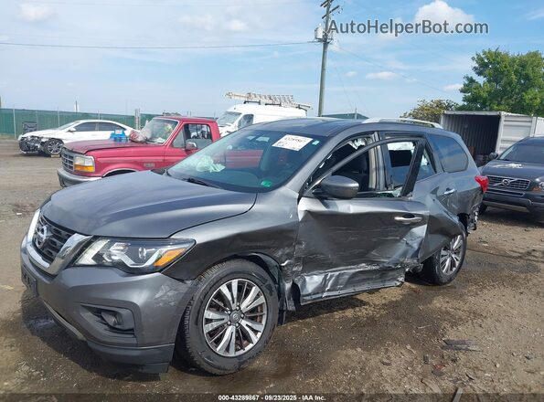 5N1DR2MM7KC588833 2019 NISSAN PATHFINDER Gray Առջևի ձախ երեք քառորդ տեսարան