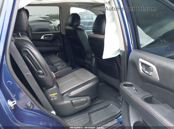 5N1DR2MN6KC614072 2019 NISSAN PATHFINDER Blue Widok naklejki z numerem VIN