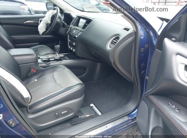 5N1DR2MN6KC614072 2019 NISSAN PATHFINDER Blue Widok wnętrza z przodu