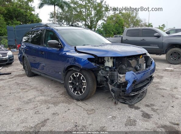 5N1DR2MN6KC614072 2019 NISSAN PATHFINDER Blue Widok z przodu