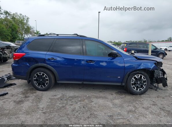 5N1DR2MN6KC614072 2019 NISSAN PATHFINDER Blue Widok wnętrza z tyłu