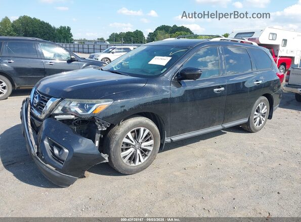 5N1DR2MN8HC668773 2017 NISSAN PATHFINDER Black Vista tres cuartos delantera izquierda