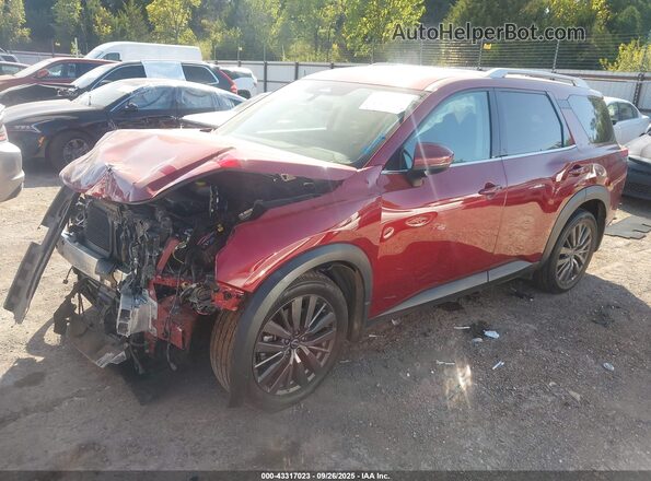 5N1DR3CB3PC214684 2023 NISSAN PATHFINDER Red Առջևի ձախ երեք քառորդ տեսարան