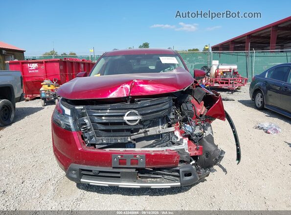 5N1DR3CC2PC208707 2023 NISSAN PATHFINDER Maroon უკანა სალონის ხედი