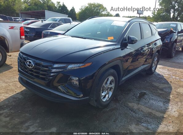 5NMJB3AE3NH133093 2022 HYUNDAI TUCSON Black Առջևի ձախ երեք քառորդ տեսարան