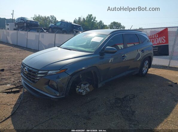 5NMJB3AE7NH133081 2022 HYUNDAI TUCSON Gray წინა მარცხენა ხედი სამი მეოთხედიდან