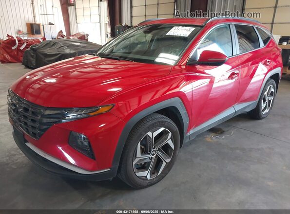 5NMJCCAE8NH096202 2022 HYUNDAI TUCSON Red Vista tres cuartos delantera izquierda