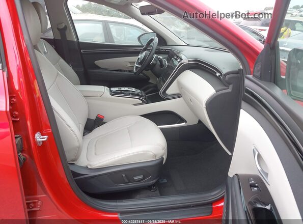 5NMJE3AE1NH085973 2022 HYUNDAI TUCSON Красный Вид салона спереди