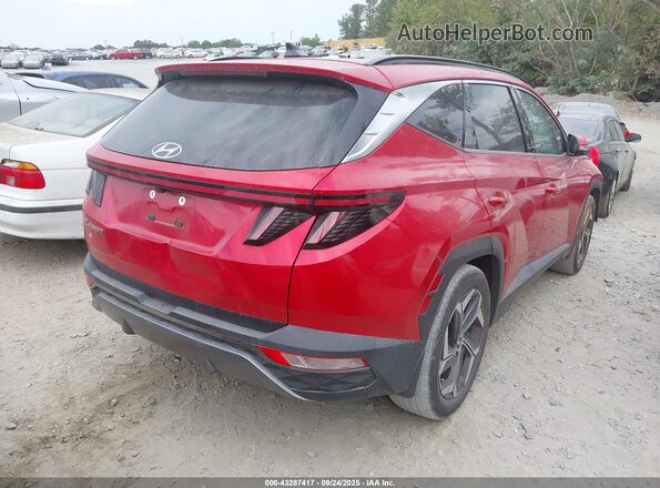 5NMJE3AE1NH085973 2022 HYUNDAI TUCSON Красный Задняя правая четверть