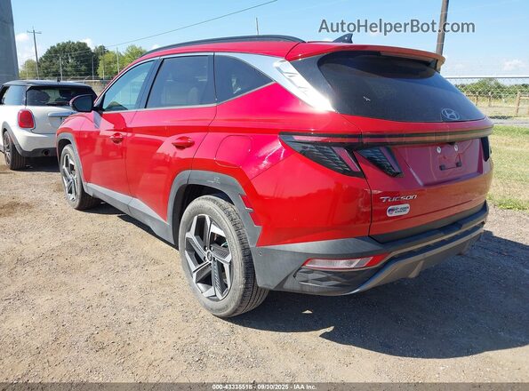 5NMJE3AE6NH065198 2022 HYUNDAI TUCSON Красный Задняя левая четверть