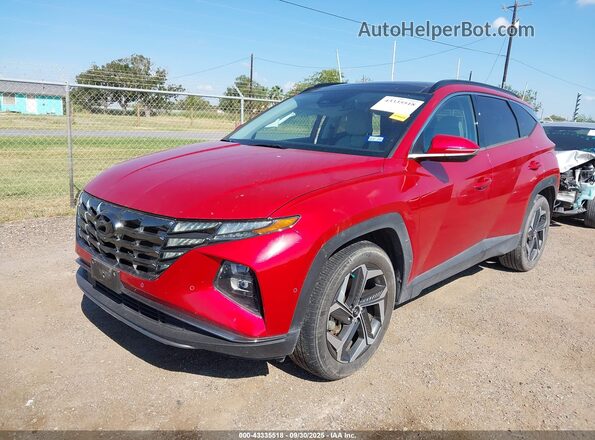 5NMJE3AE6NH065198 2022 HYUNDAI TUCSON Красный Передняя левая четверть