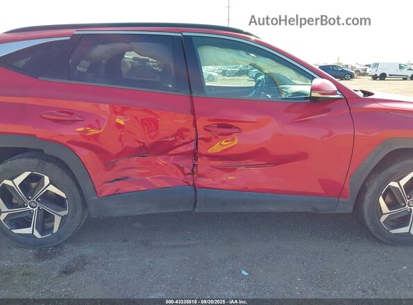 5NMJE3AE6NH065198 2022 HYUNDAI TUCSON Красный Вид задней части салона
