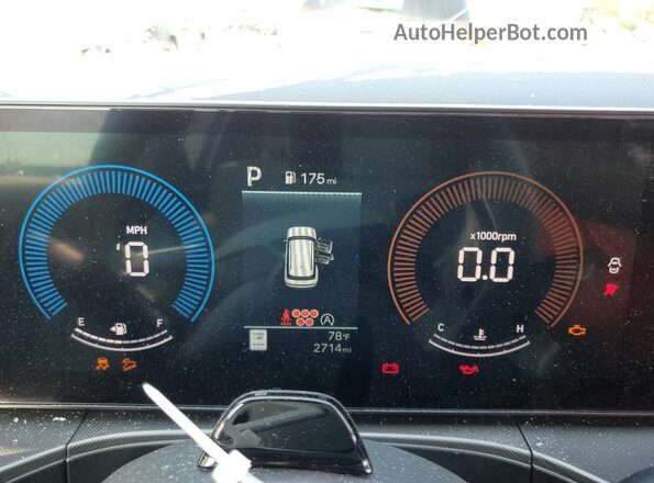 5NMP2DGL2SH101754 2025 HYUNDAI SANTA Gray Սարքավորումների վահանակի տեսք