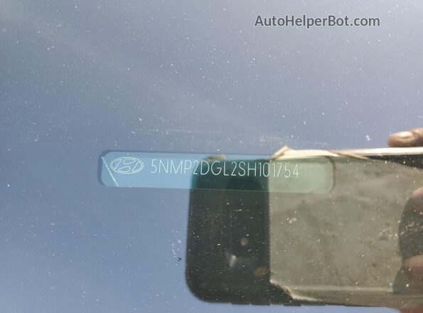 5NMP2DGL2SH101754 2025 HYUNDAI SANTA Gray VIN կոդի պիտակի տեսք