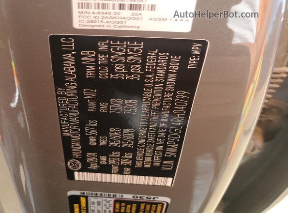 5NMP3DGL4RH040799 2024 HYUNDAI SANTA Gray 