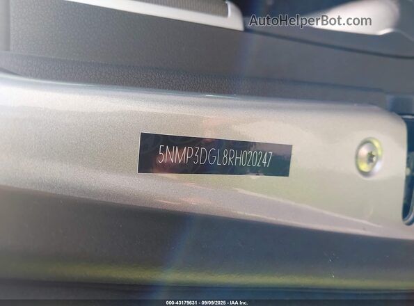 5NMP3DGL8RH020247 2024 HYUNDAI SANTA FE Silver Շարժիչի բաժամունքի տեսք