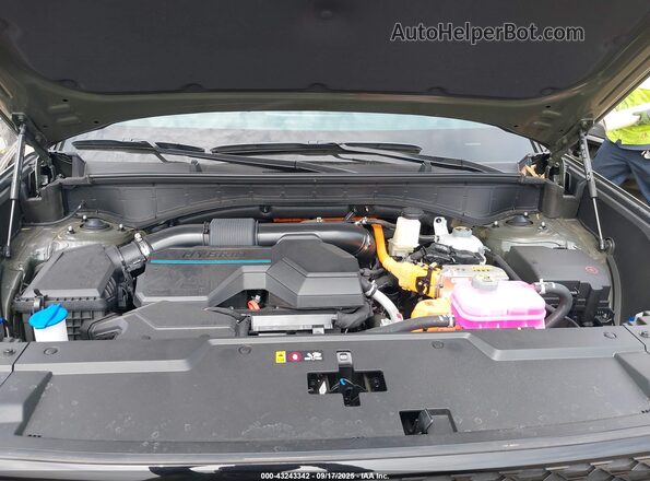 5NMP5DG18SH056518 2025 HYUNDAI SANTA FE HYBRID Green Вид ззаду