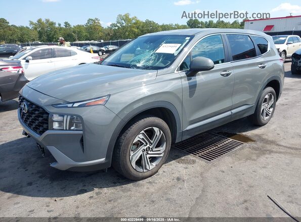 5NMS14AJ3MH316907 2021 HYUNDAI SANTA FE Серый Передняя левая четверть