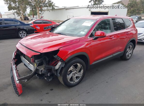 5NMS14AJ5MH334146 2021 HYUNDAI SANTA FE Красный Передняя левая четверть
