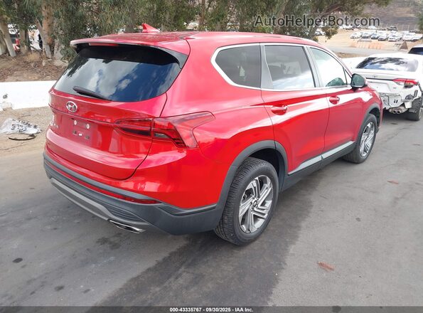 5NMS14AJ5MH334146 2021 HYUNDAI SANTA FE Красный Задняя правая четверть