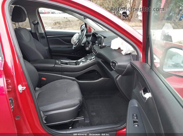 5NMS14AJ5MH334146 2021 HYUNDAI SANTA FE Красный Вид салона спереди