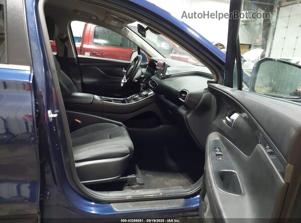 5NMS1DAJ4MH318715 2021 HYUNDAI SANTA FE Blue Widok wnętrza z przodu