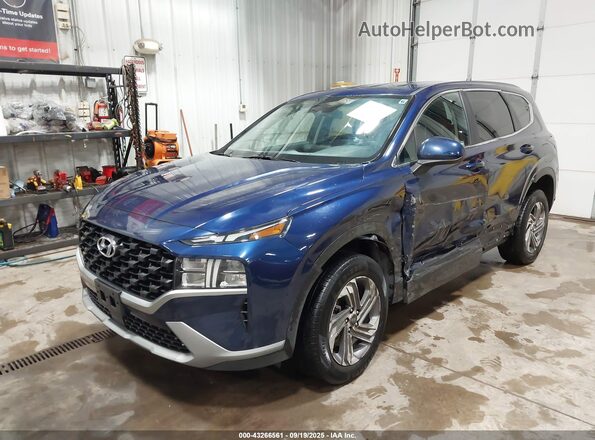 5NMS1DAJ4MH318715 2021 HYUNDAI SANTA FE Blue Przód lewy