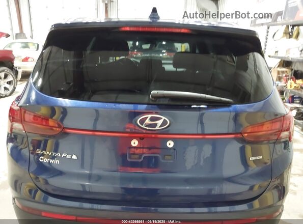 5NMS1DAJ4MH318715 2021 HYUNDAI SANTA FE Blue 