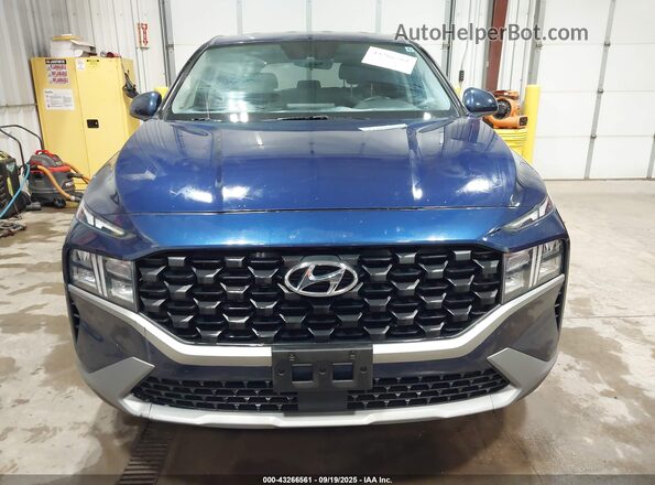 5NMS1DAJ4MH318715 2021 HYUNDAI SANTA FE Blue Widok zestawu wskaźników