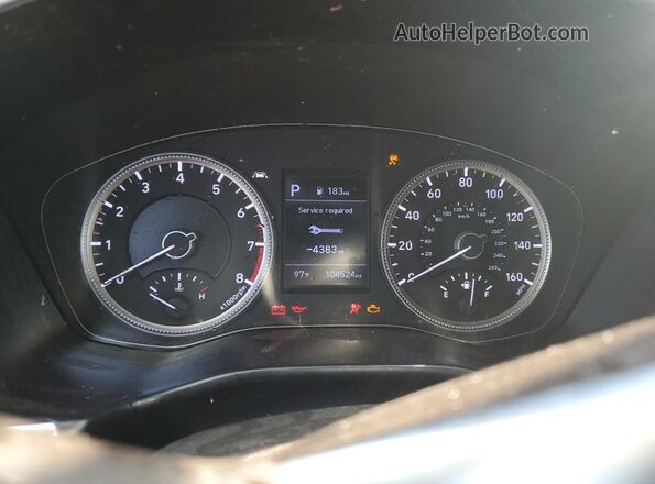 5NMS23AD1KH031220 2019 HYUNDAI SANTA Black Вид щитка приладів