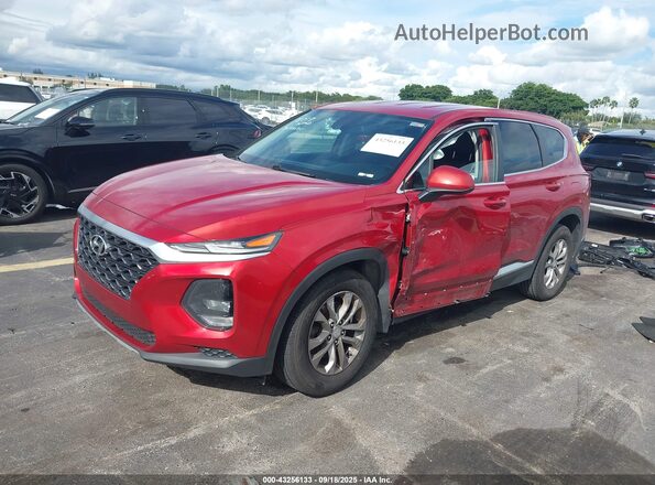 5NMS23AD5LH258217 2020 HYUNDAI SANTA FE Red Առջևի ձախ երեք քառորդ տեսարան