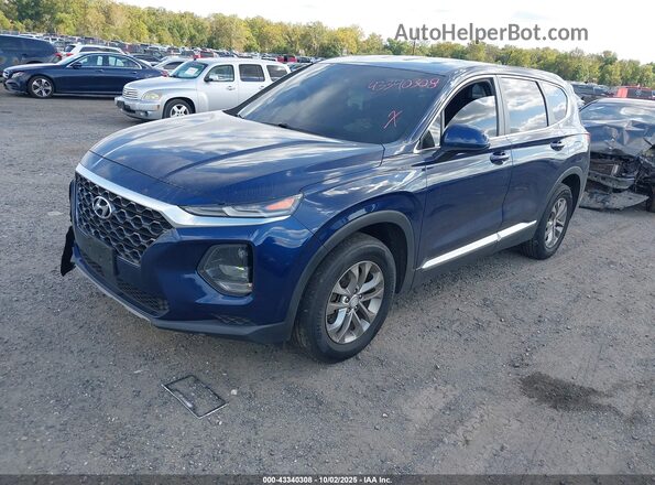 5NMS23AD6LH151774 2020 HYUNDAI SANTA FE Blue Առջևի ձախ երեք քառորդ տեսարան