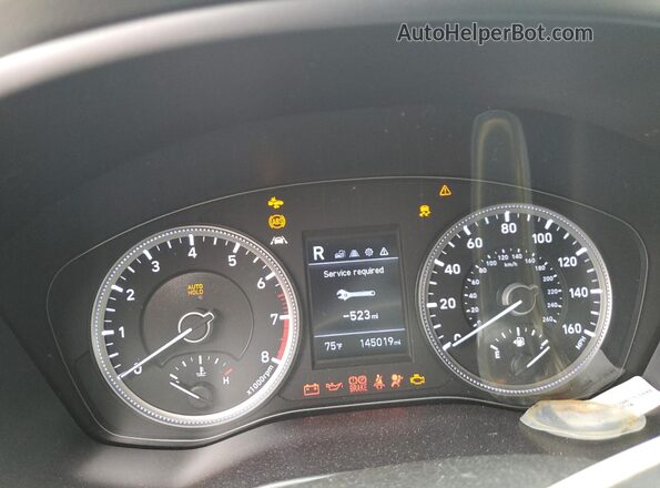 5NMS23AD7LH289968 2020 HYUNDAI SANTA Черный Вид щитка приборов