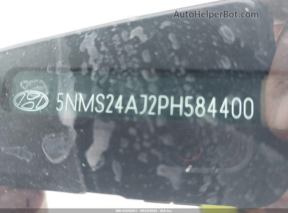 5NMS24AJ2PH584400 2023 HYUNDAI SANTA FE Silver Widok komory silnika
