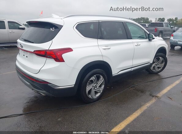 5NMS24AJ4MH340873 2021 HYUNDAI SANTA FE Белый Задняя правая четверть