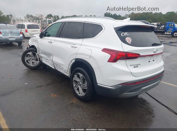 5NMS24AJ4MH340873 2021 HYUNDAI SANTA FE Белый Задняя левая четверть