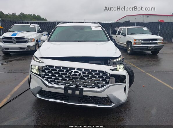 5NMS24AJ4MH340873 2021 HYUNDAI SANTA FE Белый Вид щитка приборов