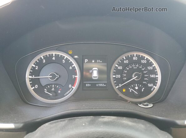 5NMS2CAD1LH246226 2020 HYUNDAI SANTA White Սարքավորումների վահանակի տեսք