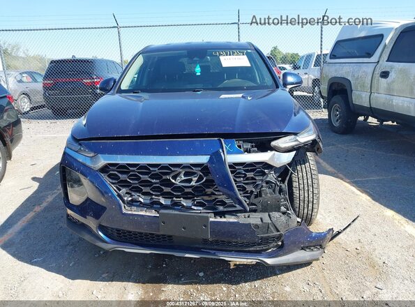 5NMS2CAD5LH229638 2020 HYUNDAI SANTA FE Blue Widok zestawu wskaźników