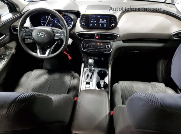 5NMS2CAD6LH175749 2020 HYUNDAI SANTA Black Առջևի վահանակի տեսք
