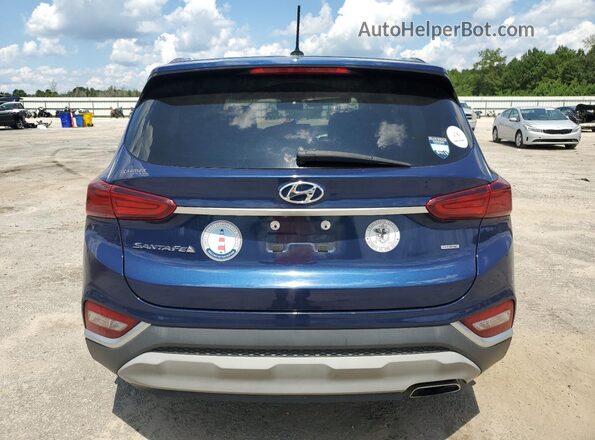 5NMS2CAD6LH191952 2020 HYUNDAI SANTA Blue Rear view