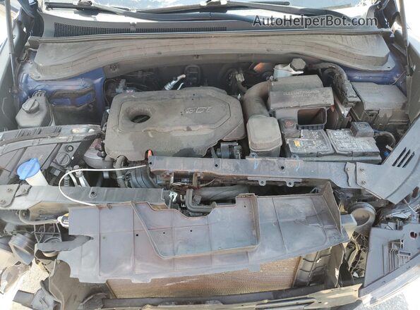 5NMS2CAD6LH191952 2020 HYUNDAI SANTA Blue Engine compartment view