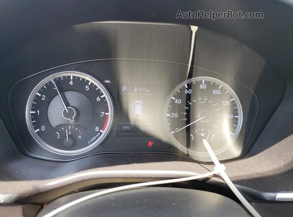 5NMS2CAD6LH191952 2020 HYUNDAI SANTA Blue Instrument cluster view